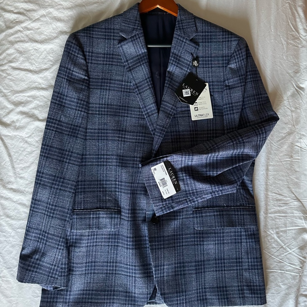 Men's Ralph Lauren Sport Coat 42R - Blue, NWT